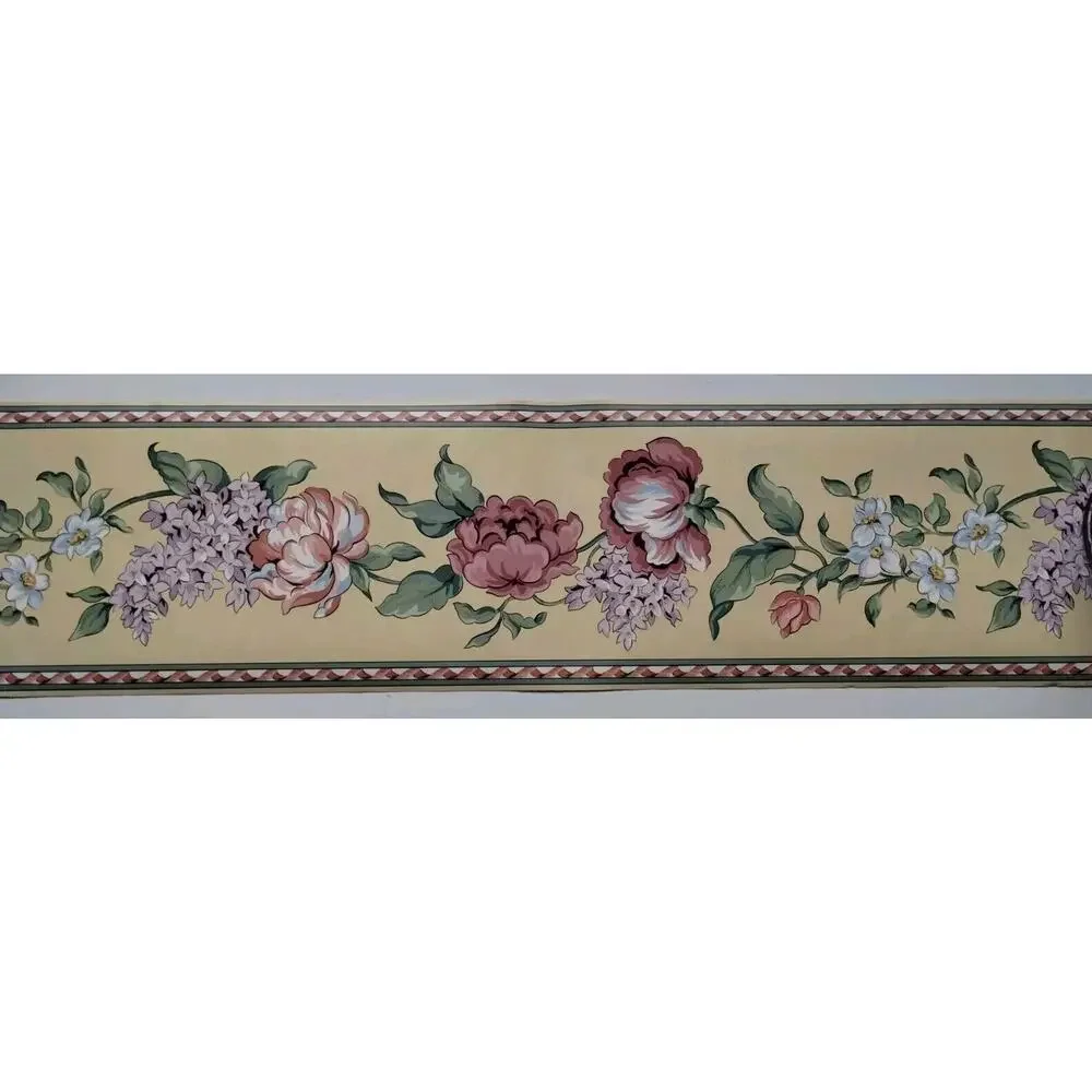 Williston Gardens Pre-pasted Decorative Wall Border - Flowers - 5 yds
